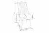 NUBILI Skandynawskie proste krzesło tapicerowane beżowe beżowy - zdjęcie 2