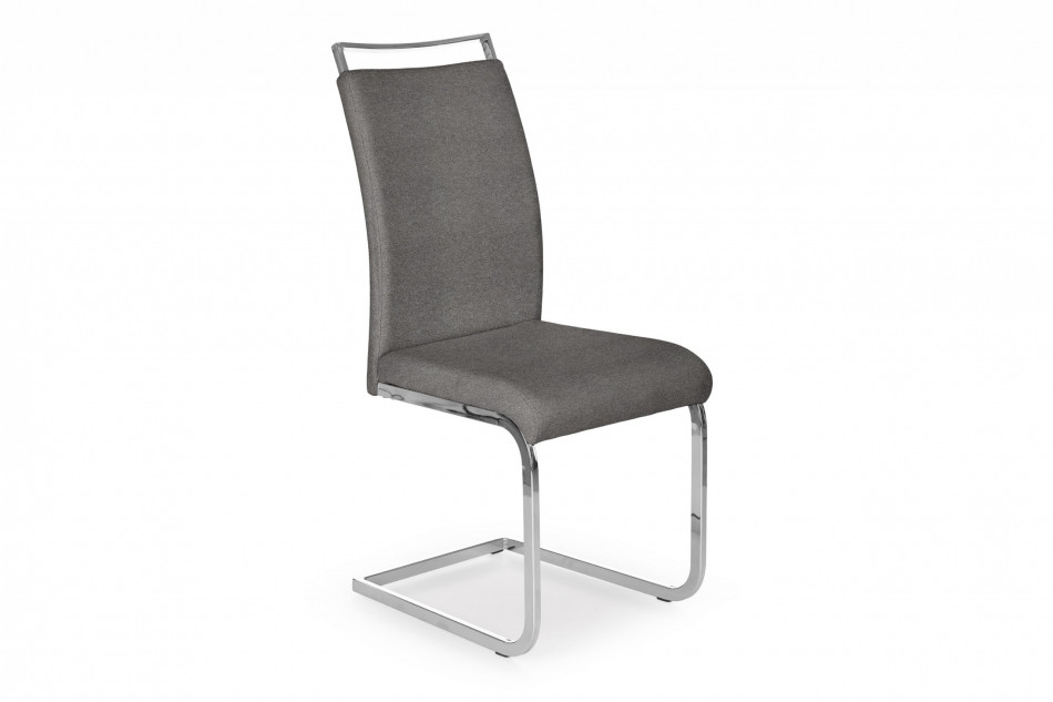 RISLO Krzesło stalowe tapicerowane szare szary - zdjęcie