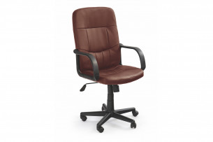 ROCA, https://konsimo.pl/kolekcja/roca/ Krzesło do biurka obrotowe brązowe brązowy - zdjęcie