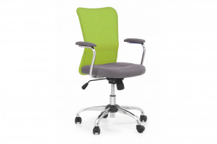 WISTERI, https://konsimo.pl/kolekcja/wisteri/ Krzesło do biurka młodzieżowe zielone zielony/szary - zdjęcie