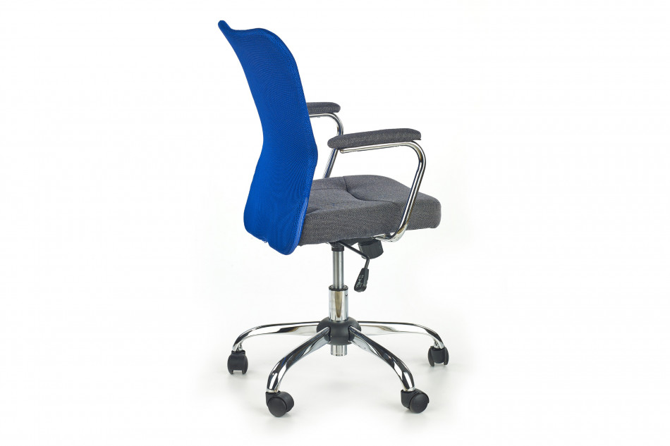 WISTERI Krzesło do biurka młodzieżowe niebieskie niebieski/szary - zdjęcie 1