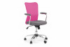 WISTERI Krzesło do biurka młodzieżowe różowe różowy/szary - zdjęcie 1