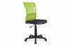 BARYA Krzesło do biurka dla dzieci obrotowe zielone zielony/czarny - zdjęcie 1