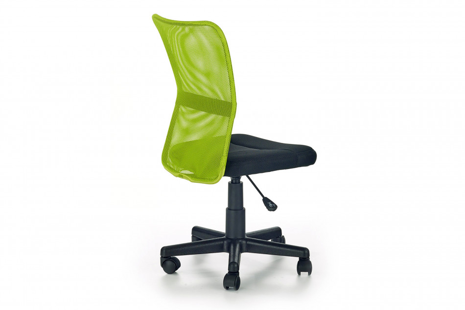 BARYA Krzesło do biurka dla dzieci obrotowe zielone zielony/czarny - zdjęcie 1