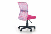 BARYA Krzesło do biurka dla dzieci obrotowe różowe różowy - zdjęcie 2