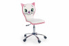 BUNO Krzesło do biurka dla dziewczynki kitty biały/różowy - zdjęcie 1
