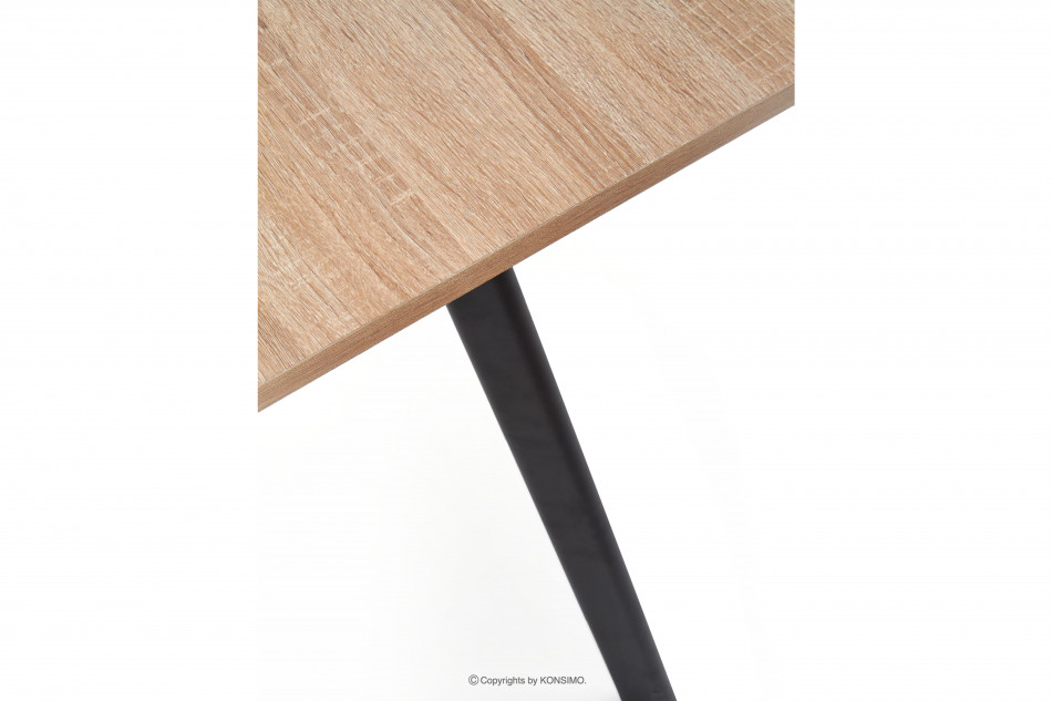 TEMIS Loftowy funkcjonalny stół do salonu dąb sonoma/szary/czarny - zdjęcie 10