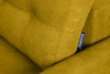VISNA Kanapa rozkładana do salonu z pojemnikiem na pościel żółta żółty - zdjęcie 7
