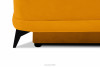 PULMO Prosta kanapa z funkcją spania 140x200 cm matowa żółta żółty - zdjęcie 12