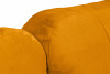 PULMO Prosta kanapa z funkcją spania 140x200 cm matowa żółta żółty - zdjęcie 10
