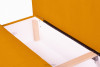 PULMO Prosta kanapa z funkcją spania 140x200 cm matowa żółta żółty - zdjęcie 8