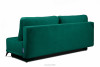 PULMO Prosta kanapa z funkcją spania 140x200 cm matowa ciemnozielona ciemny zielony - zdjęcie 5