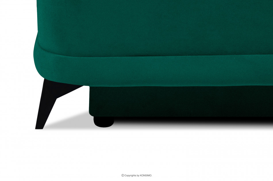 PULMO Prosta kanapa z funkcją spania 140x200 cm matowa ciemnozielona ciemny zielony - zdjęcie 11