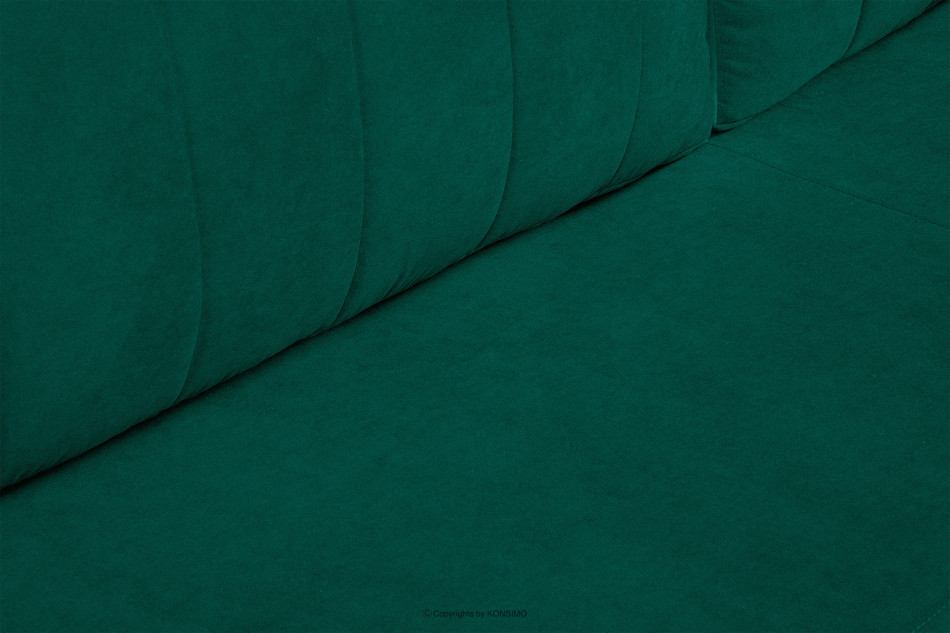 PULMO Prosta kanapa z funkcją spania 140x200 cm matowa ciemnozielona ciemny zielony - zdjęcie 10
