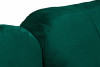 PULMO Prosta kanapa z funkcją spania 140x200 cm matowa ciemnozielona ciemny zielony - zdjęcie 10