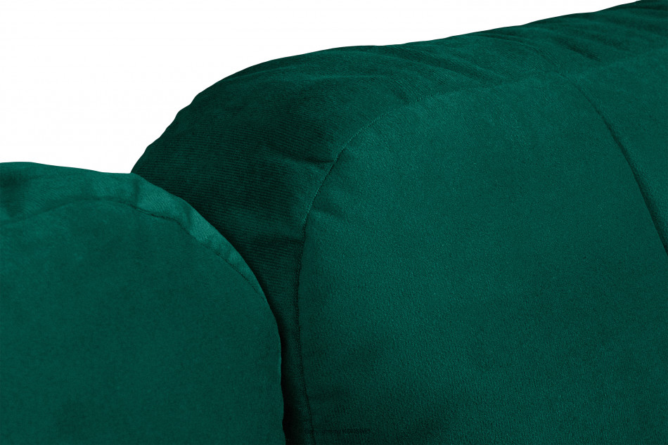 PULMO Prosta kanapa z funkcją spania 140x200 cm matowa ciemnozielona ciemny zielony - zdjęcie 9