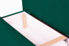 PULMO Prosta kanapa z funkcją spania 140x200 cm matowa ciemnozielona ciemny zielony - zdjęcie 8