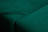 PULMO Prosta kanapa z funkcją spania 140x200 cm matowa ciemnozielona ciemny zielony - zdjęcie 7