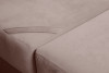 PULMO Prosta kanapa z funkcją spania 140x200 cm matowa jasnobrązowa jasny brązowy - zdjęcie 7