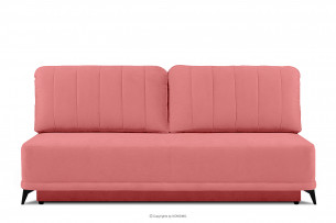 PULMO, https://konsimo.pl/kolekcja/pulmo/ Prosta kanapa z funkcją spania 140x200 cm matowa różowa różowy - zdjęcie