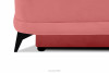 PULMO Prosta kanapa z funkcją spania 140x200 cm matowa różowa różowy - zdjęcie 12