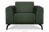 VESTRI Fotel na nóżkach do salonu ciemnozielony ciemny zielony - zdjęcie 1