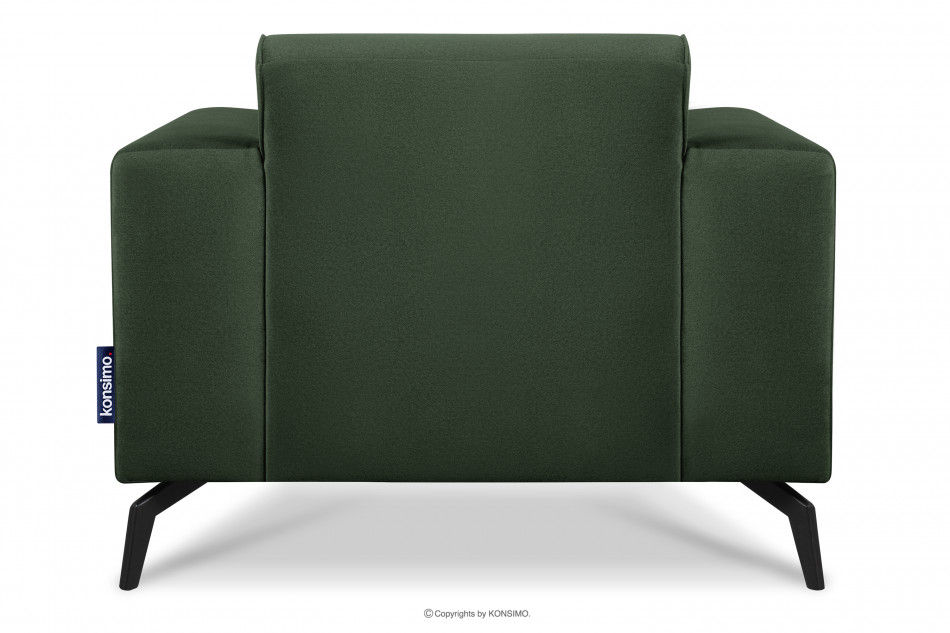 VESTRI Fotel na nóżkach do salonu ciemnozielony ciemny zielony - zdjęcie 4