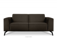 Sofa 2 osobowa na nóżkach brązowa