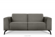 Szara sofa 2 osobowa na nóżkach