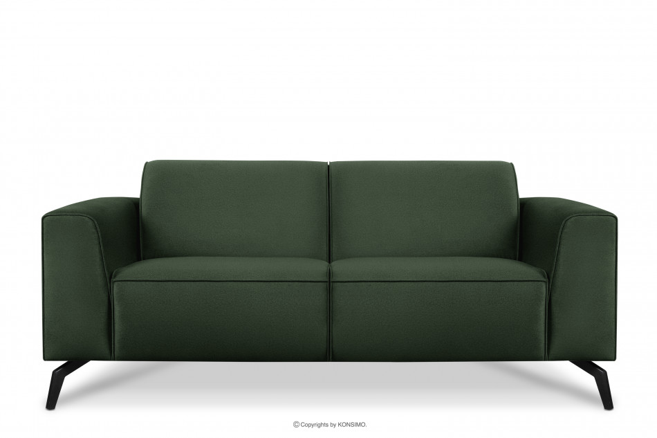 VESTRI Sofa 2 osobowa na nóżkach do salonu ciemnozielona ciemny zielony - zdjęcie 0