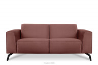 Sofa dwuosobowa różowa na nóżkach