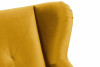 MIRO Elegancki fotel uszak do salonu żółty żólty - zdjęcie 7