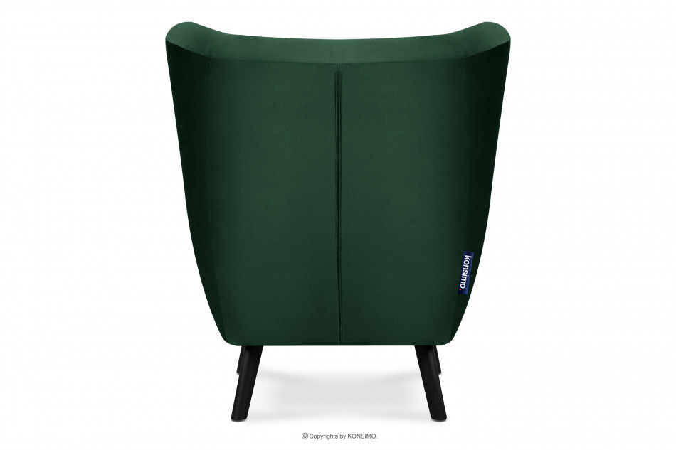 MIRO Fotel uszak elegancki ciemnozielony ciemny zielony - zdjęcie 4
