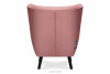 MIRO Różowy fotel uszak do sypialni różowy - zdjęcie 5