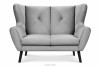 MIRO Elegancka sofa 2 osobowa jasnoszara jasny szary - zdjęcie 1
