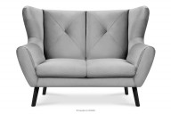 Elegancka sofa 2 osobowa jasnoszara