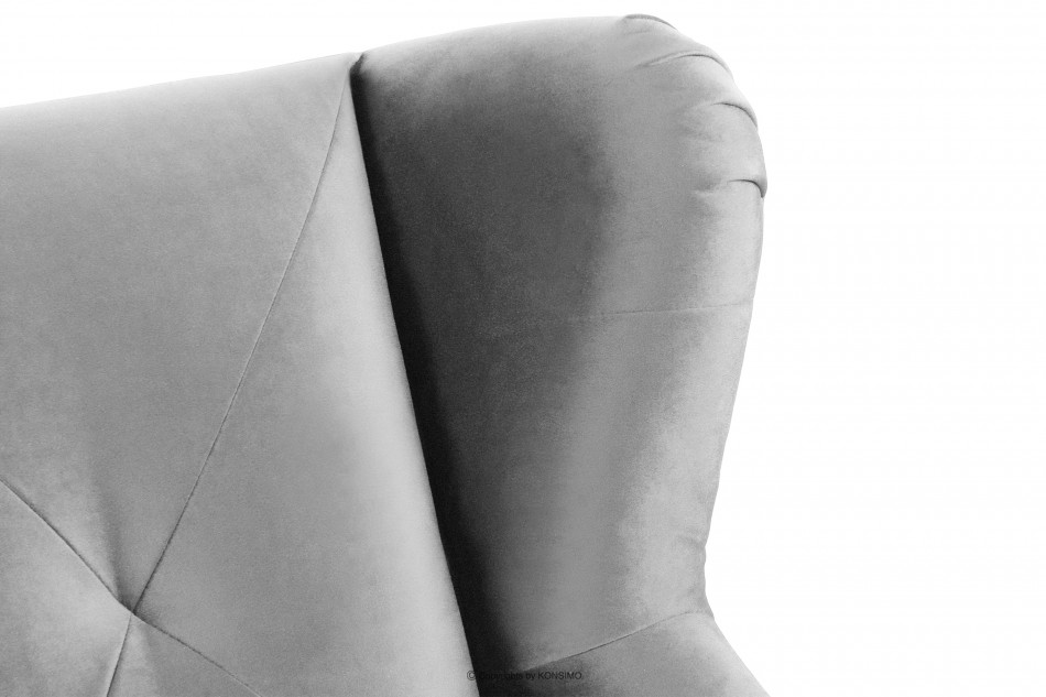 MIRO Elegancka sofa 2 osobowa jasnoszara jasny szary - zdjęcie 6