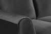 MIRO Elegancka sofa dwuosobowa ciemnoszara ciemny szary - zdjęcie 6