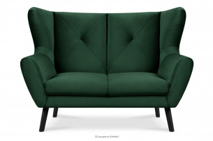 MIRO, https://konsimo.pl/kolekcja/miro/ Ciemnozielona sofa dwuosobowa ciemny zielony - zdjęcie