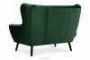 MIRO Ciemnozielona sofa dwuosobowa ciemny zielony - zdjęcie 4