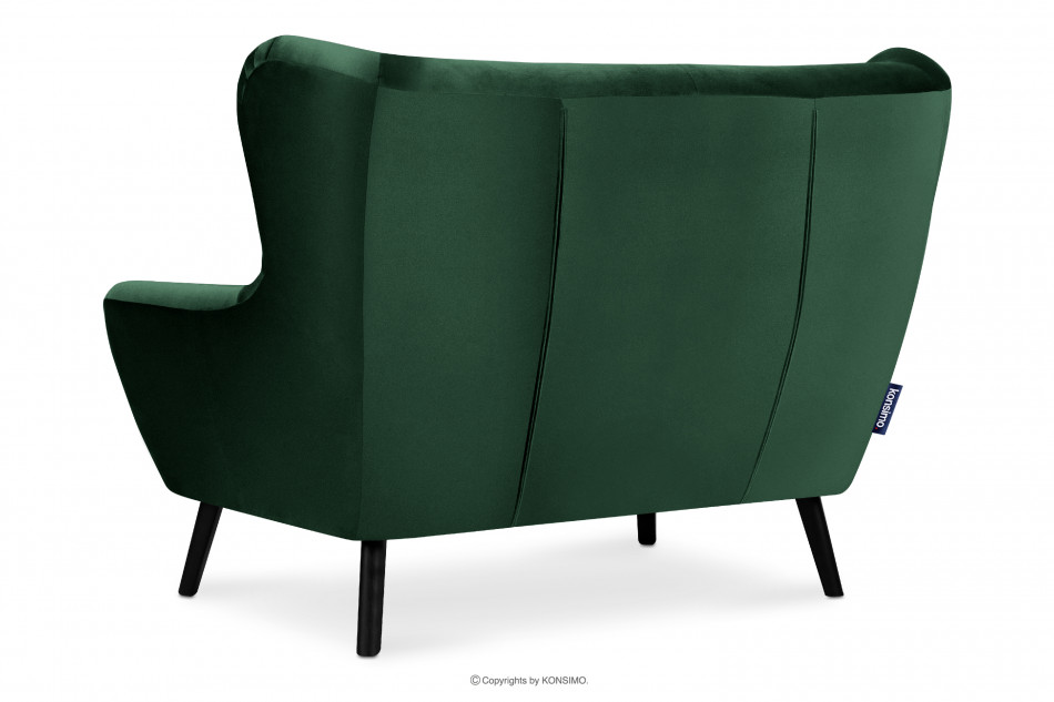 MIRO Ciemnozielona sofa dwuosobowa ciemny zielony - zdjęcie 3