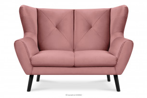 MIRO, https://konsimo.pl/kolekcja/miro/ Różowa sofa 2 osobowa mała różowy - zdjęcie