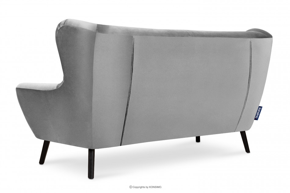 MIRO Elegancka sofa 3 osobowa jasnoszara jasny szary - zdjęcie 3