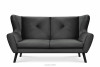 MIRO Elegancka sofa trzyosobowa ciemnoszara ciemny szary - zdjęcie 1
