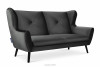 MIRO Elegancka sofa trzyosobowa ciemnoszara ciemny szary - zdjęcie 3