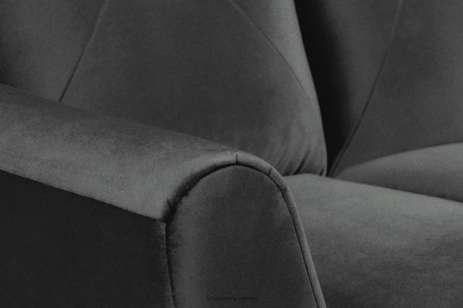 MIRO Elegancka sofa trzyosobowa ciemnoszara ciemny szary - zdjęcie 5
