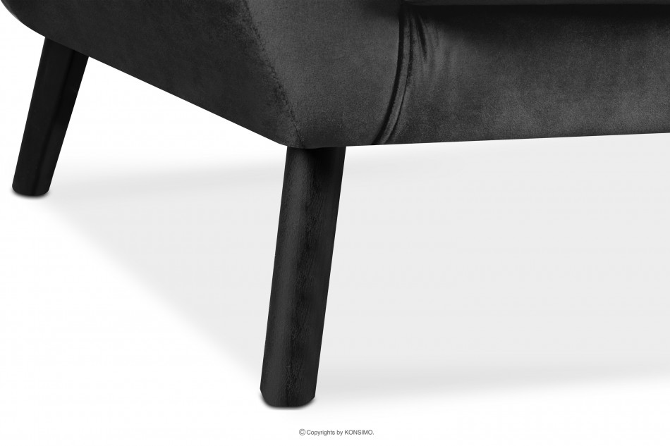 MIRO Elegancka sofa trzyosobowa ciemnoszara ciemny szary - zdjęcie 4