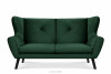 MIRO Ciemnozielona sofa trzyosobowa na nóżkach ciemny zielony - zdjęcie 1