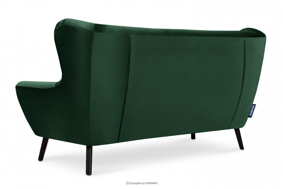 MIRO Ciemnozielona sofa trzyosobowa na nóżkach ciemny zielony - zdjęcie 3