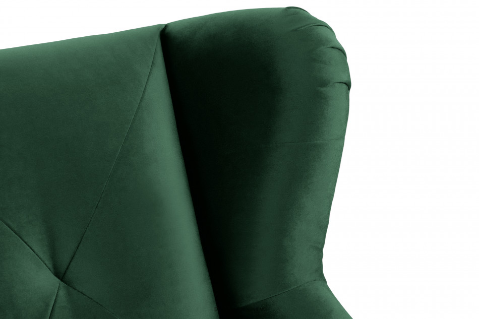 MIRO Ciemnozielona sofa trzyosobowa na nóżkach ciemny zielony - zdjęcie 6